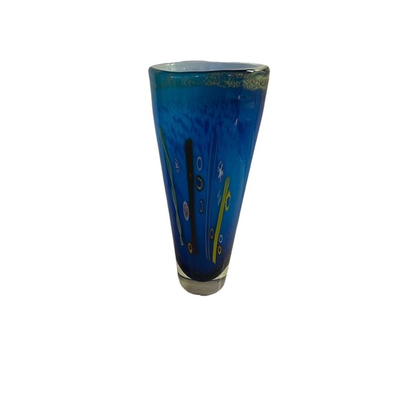 Other - Hand Blown Art Glass Murano Millefiori Vase By Dino Marten